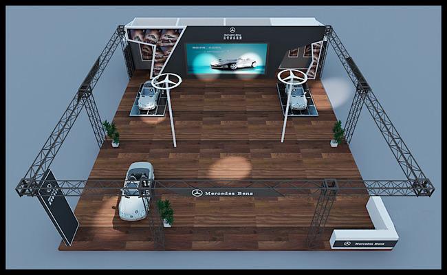 汽车销售展厅3d模型汽车展厅车展效果图